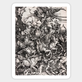 High Resolution Albrecht Dürer The Four Horsemen 1497 Sticker